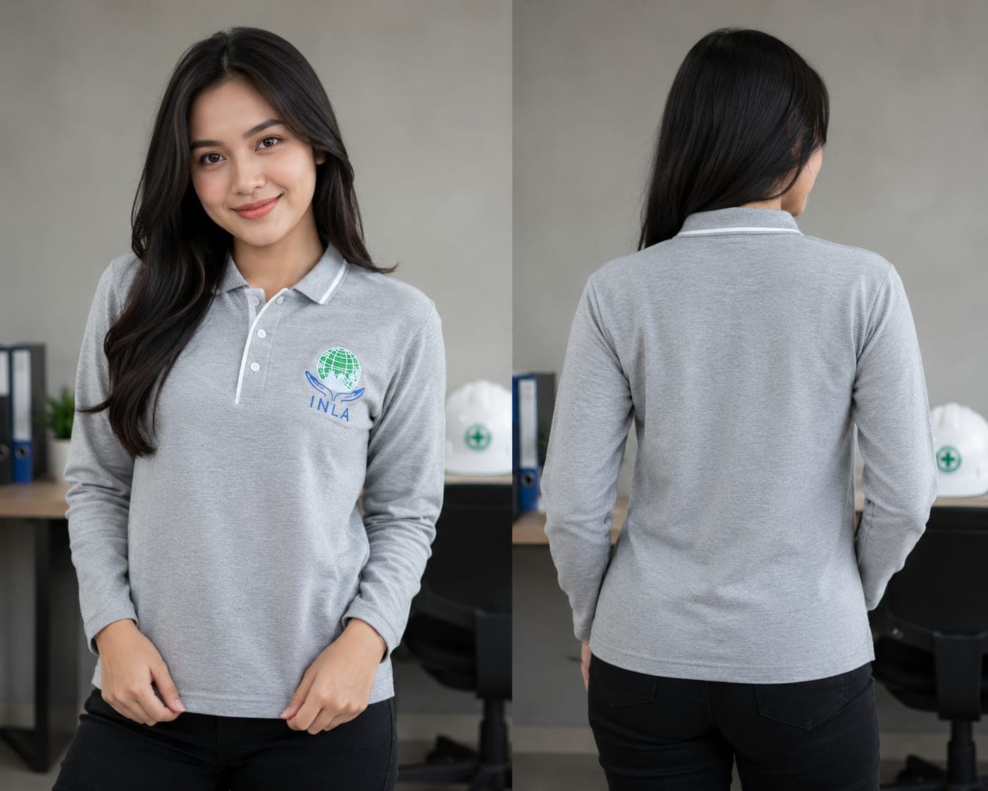 Custom polo shirts for INLA